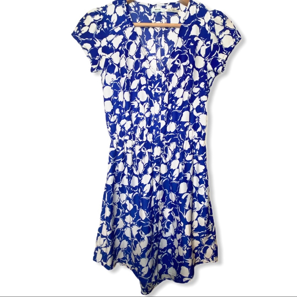 Kimchi Blue Button Front Print Mini Dress